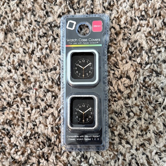 Apple Watch Case Covers - Black and Silver - Picture 1 of 6